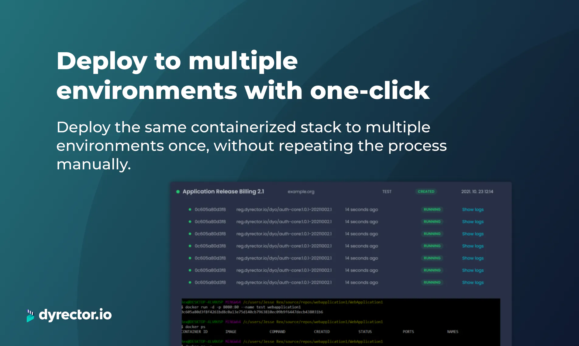 dyrector.io screenshot