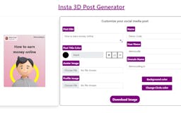 Instagram 3D Post Generator media 2