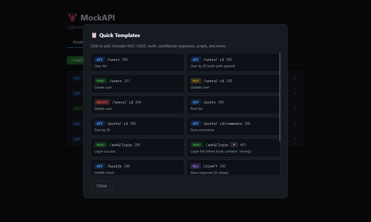 MockAPI gallery image