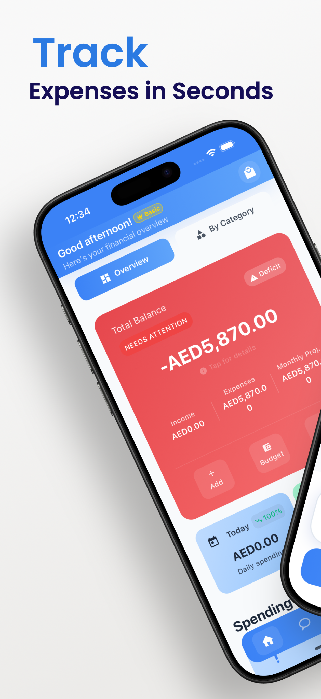 Smart Expenses & Receipt Scan - Main product screenshot demonstrating key features and user interface