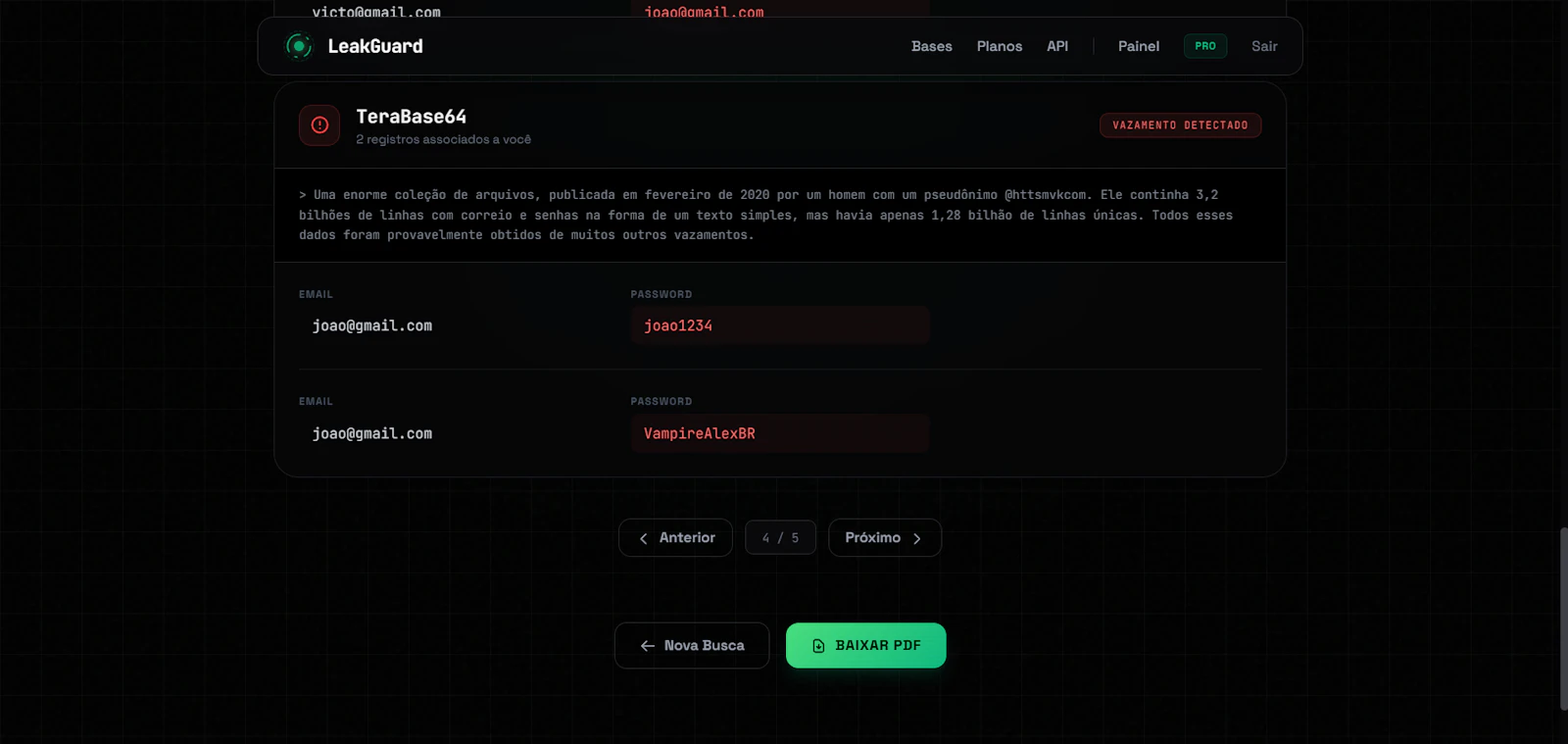 LeakGuard - Dark Web & Data Monitoring screenshot 2