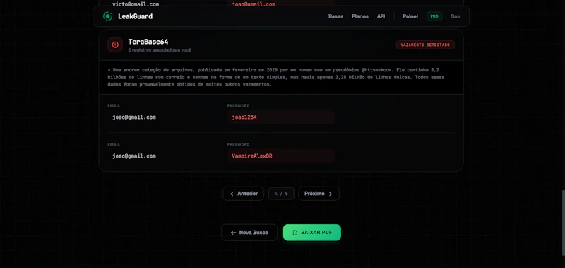 LeakGuard - Dark Web & Data Monitoring screenshot 2