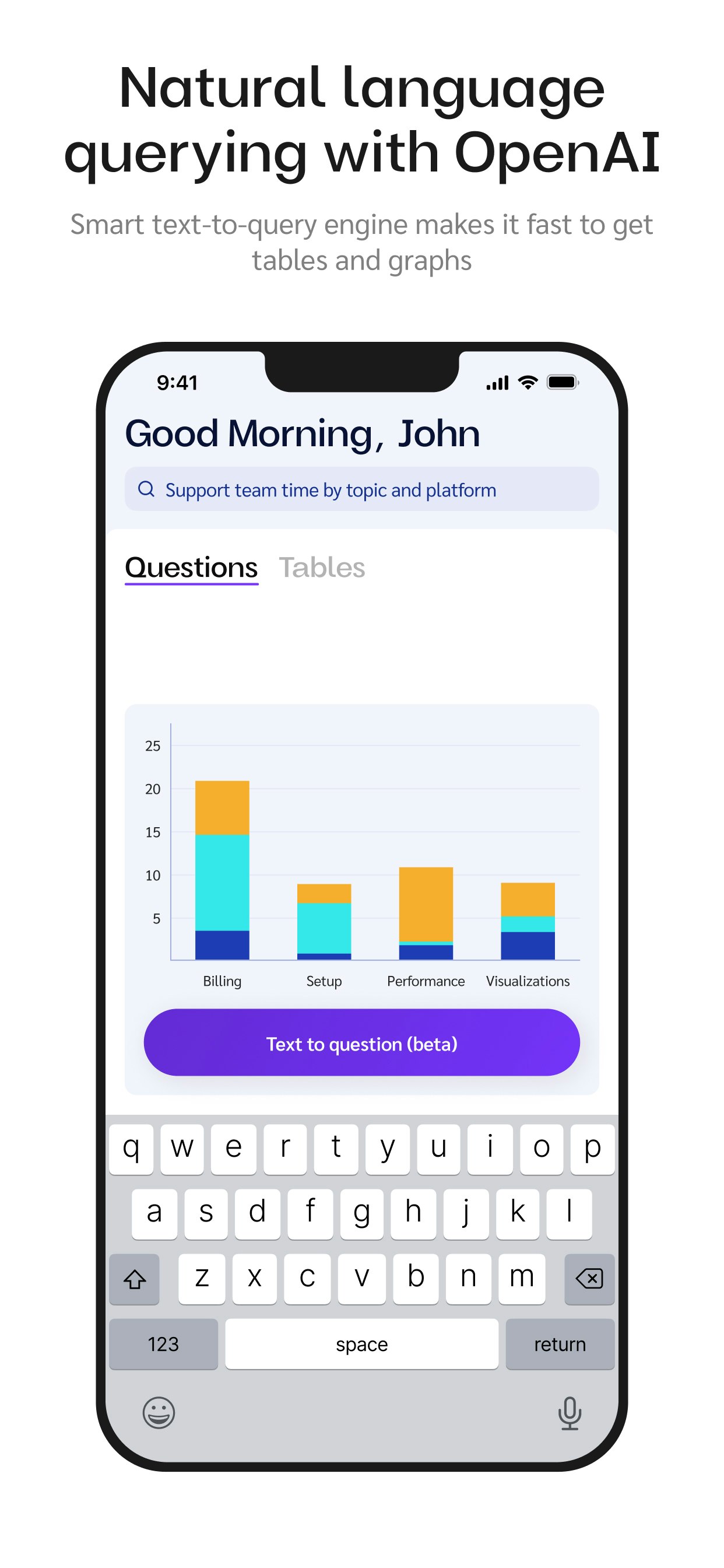 Zing - Query and visualize your data using OpenAI from your phone media 2