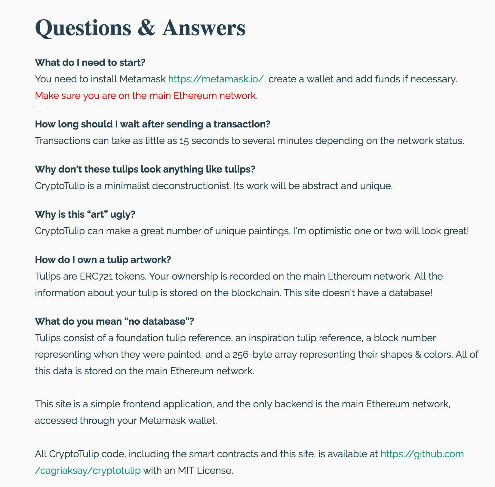 CryptoTulip gallery image