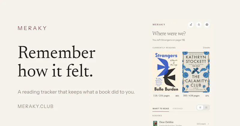 Meraky: Reading Journal screenshot 2