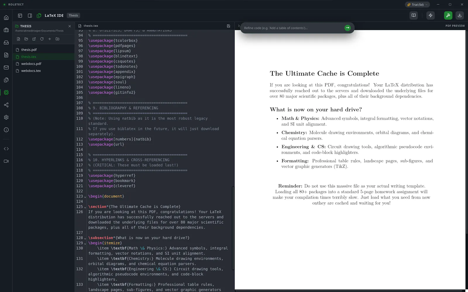 RoleTect screenshot 2