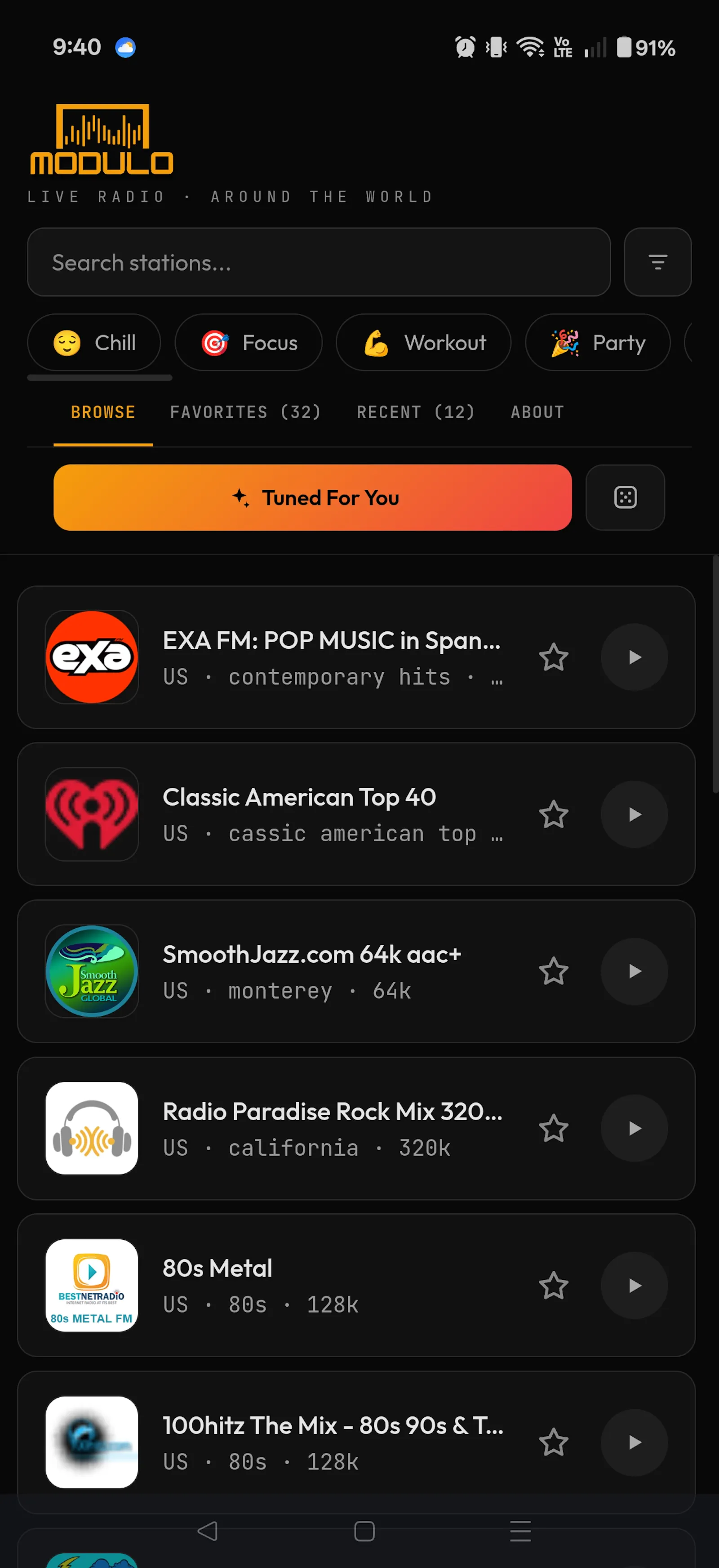 Modulo Radio screenshot 2