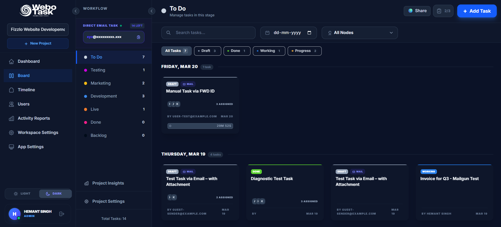 WeboTask – Email to Task & Projects gallery image