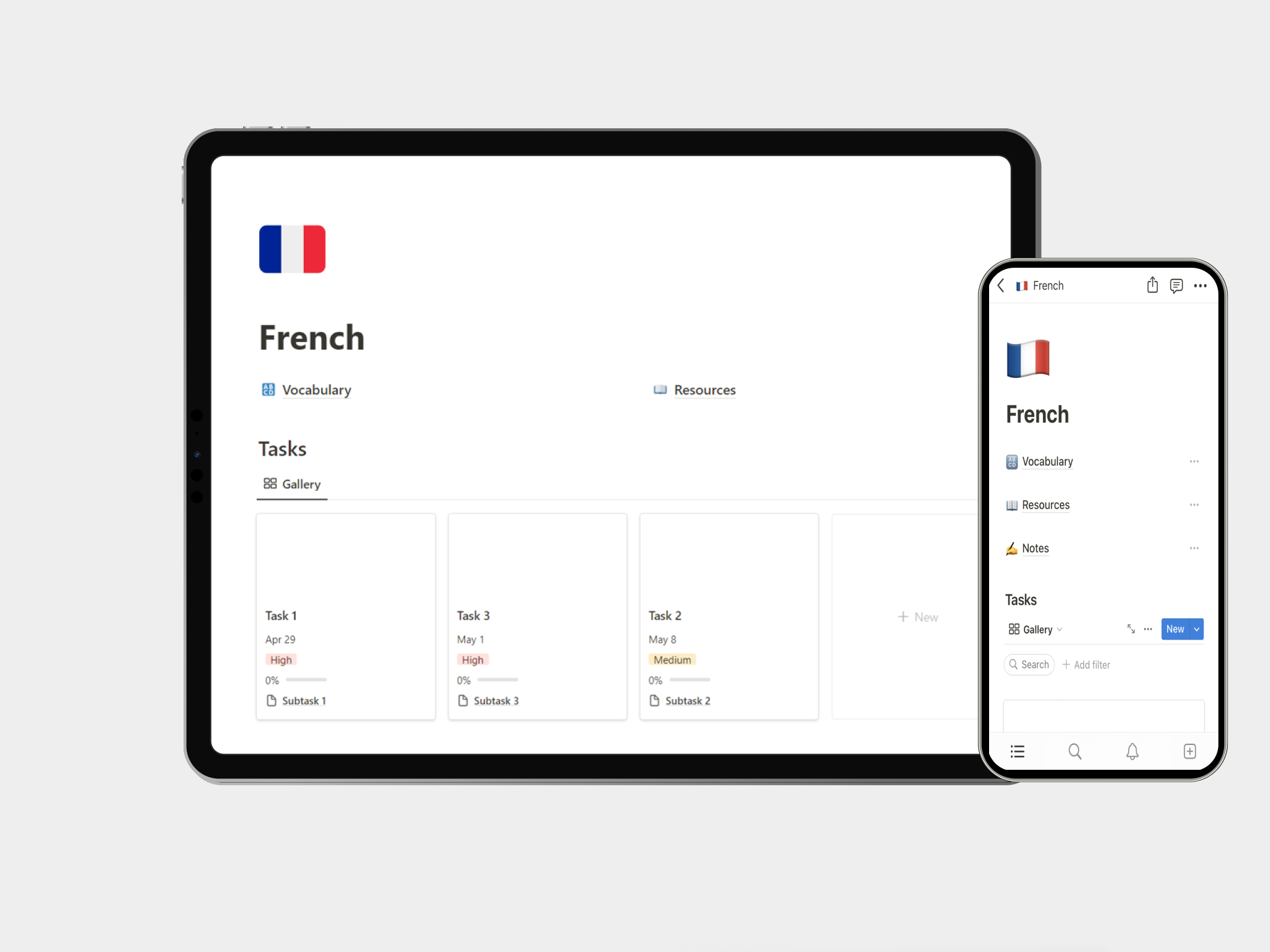 Média Notion apprentissage de la langue - Maître de nouvelles langues 4