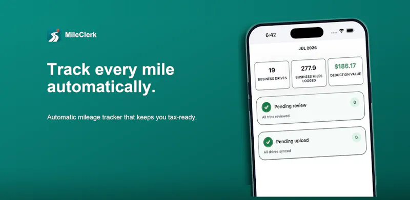MileClerk: Auto Mile Tracker screenshot 2