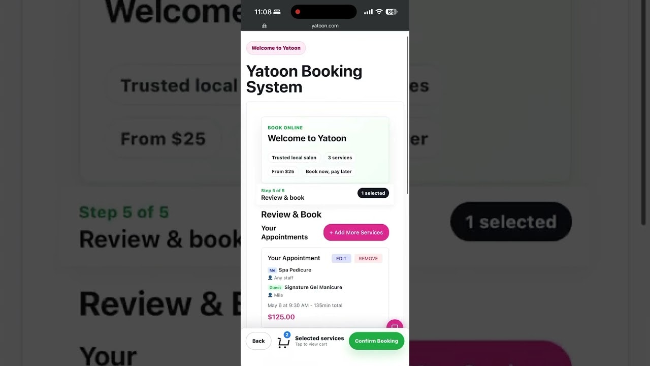 Yatoon Booking for Salons & Spas gallery image