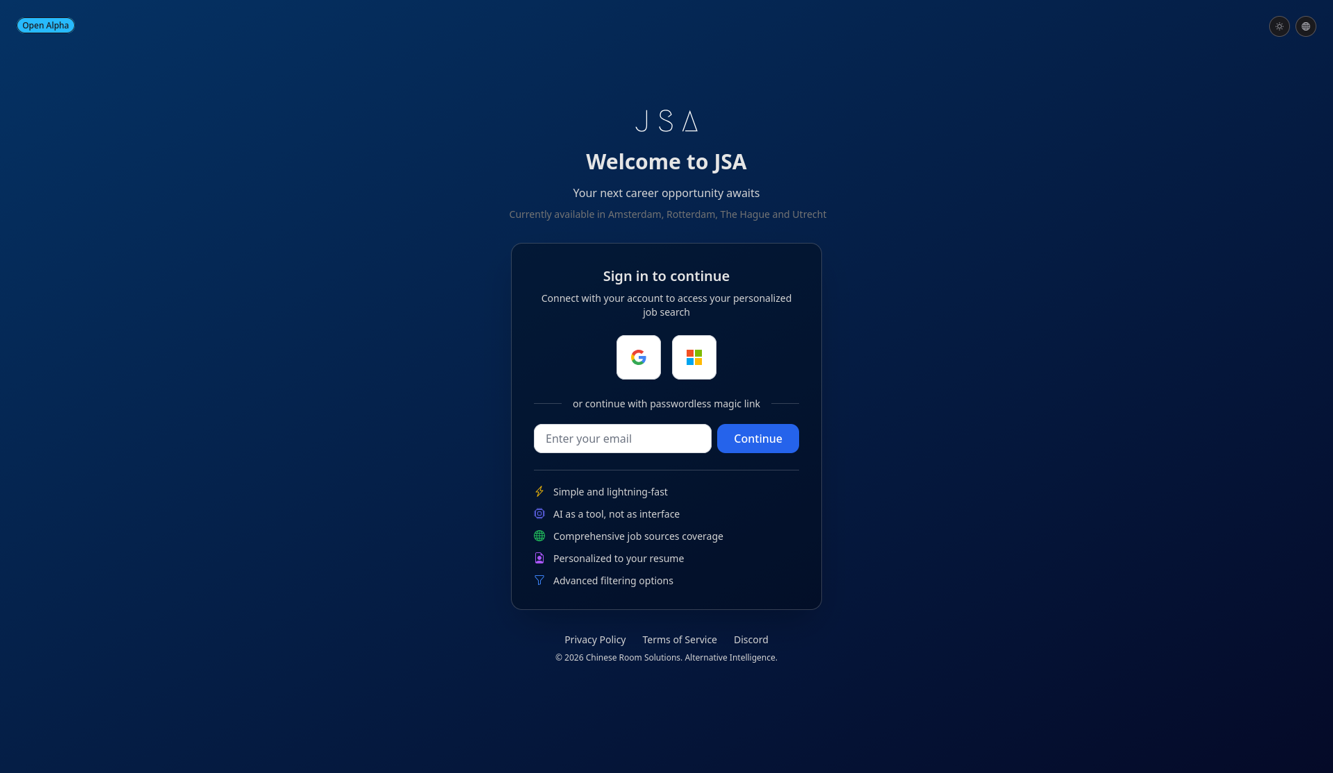 JSA - Screenshot 2 showing product features and functionality