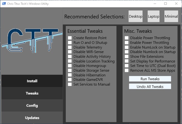 Chris Titus Tech's Windows Utility Tool media 4