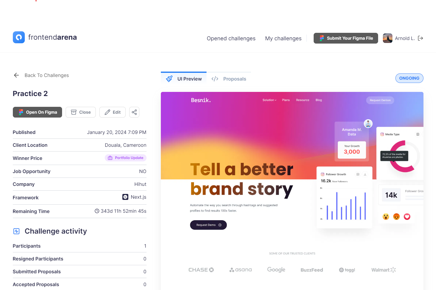 Frontend Arena media 3