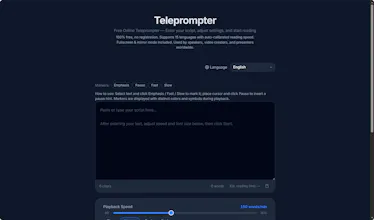 CueCard — Free Online Teleprompter gallery image
