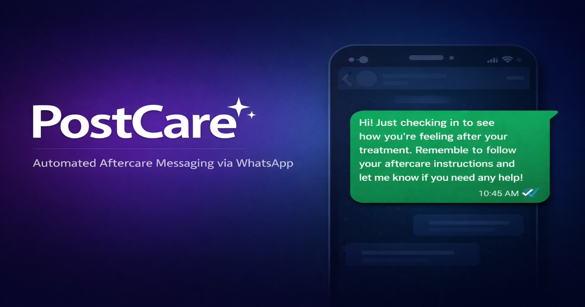 PostCare - Main product screenshot demonstrating key features and user interface