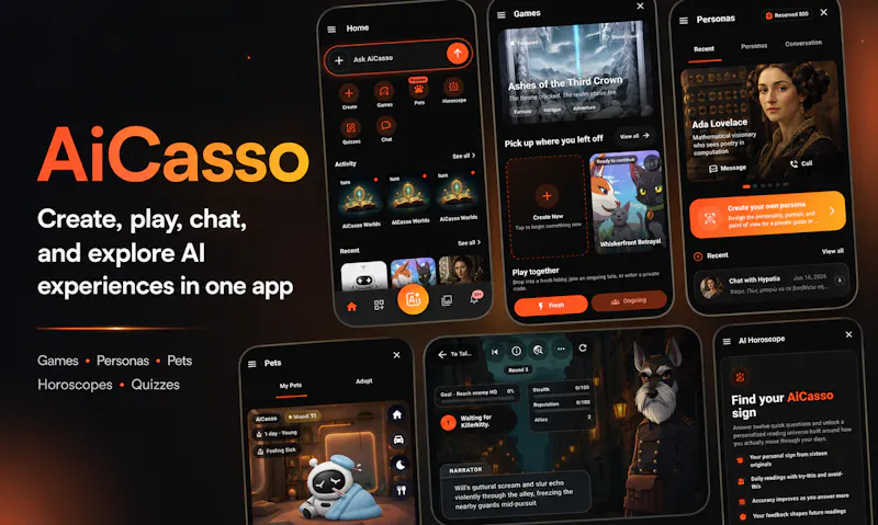 AiCasso : AI Games, Pets, Chat , Art screenshot 4