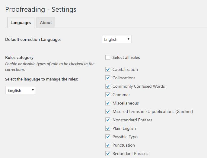 Proofreading Wordpress plugin gallery image