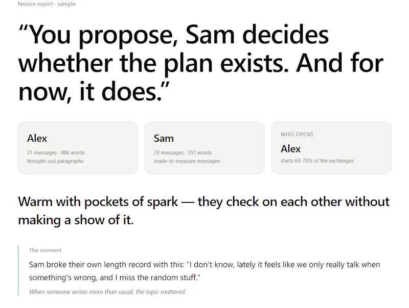 Nesion — into you, or just nice? screenshot 3