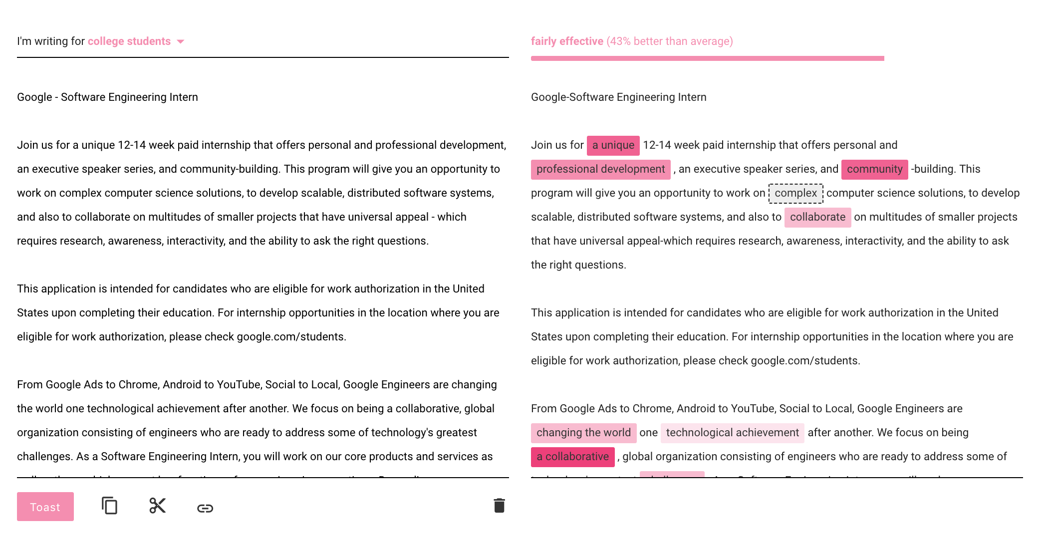 Toasted gallery image