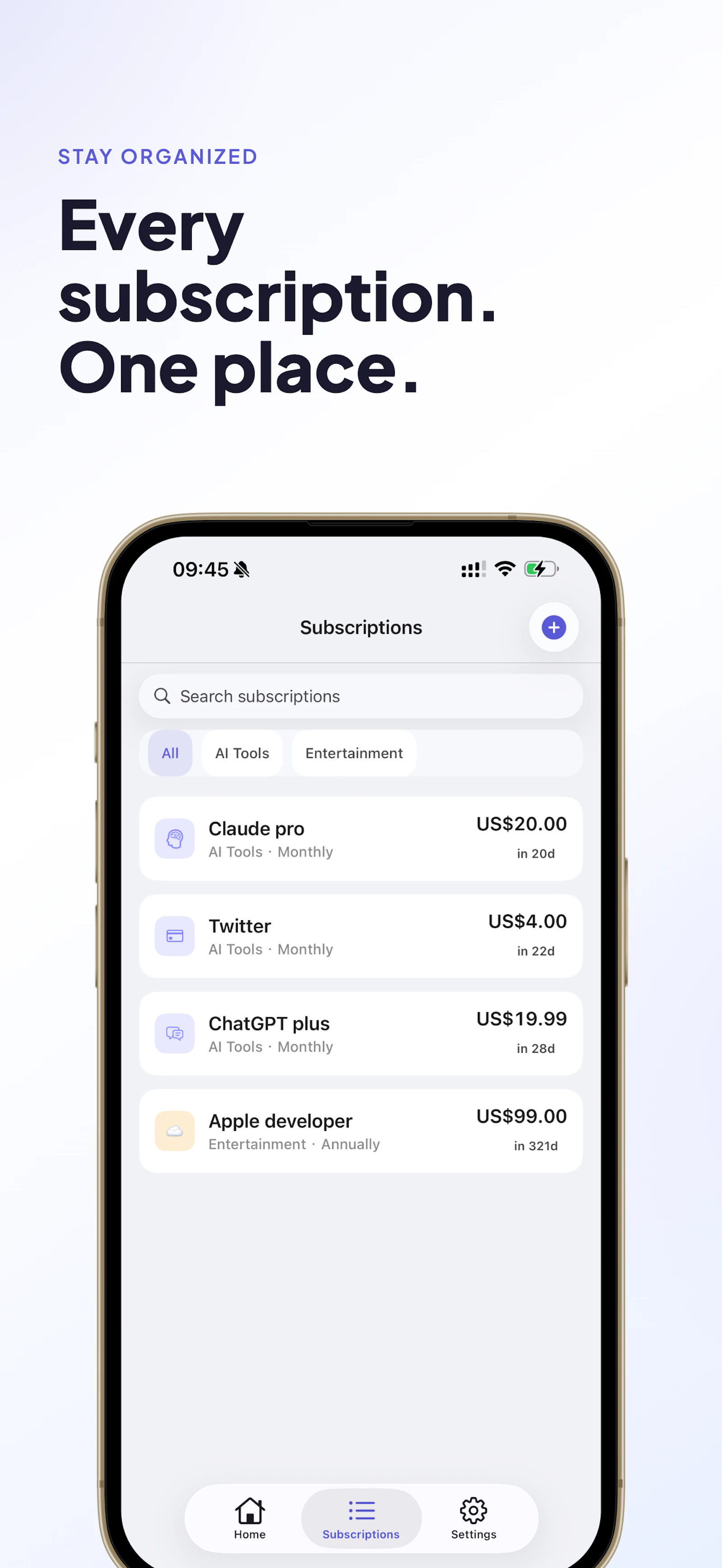 DueSight – Private Subscription Tracker screenshot 3