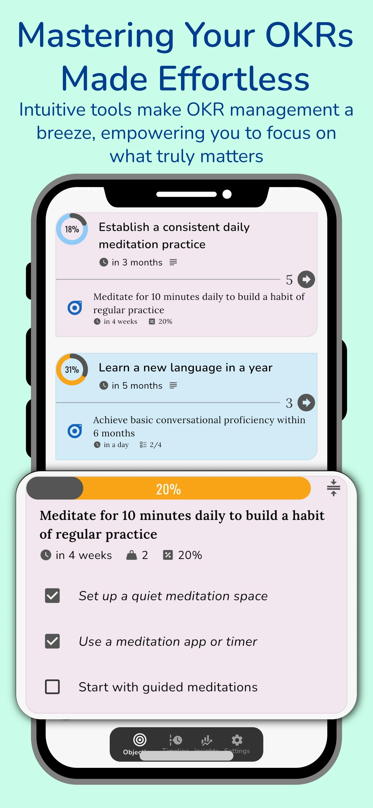 My OKR - Personal Goal Tracker gallery image