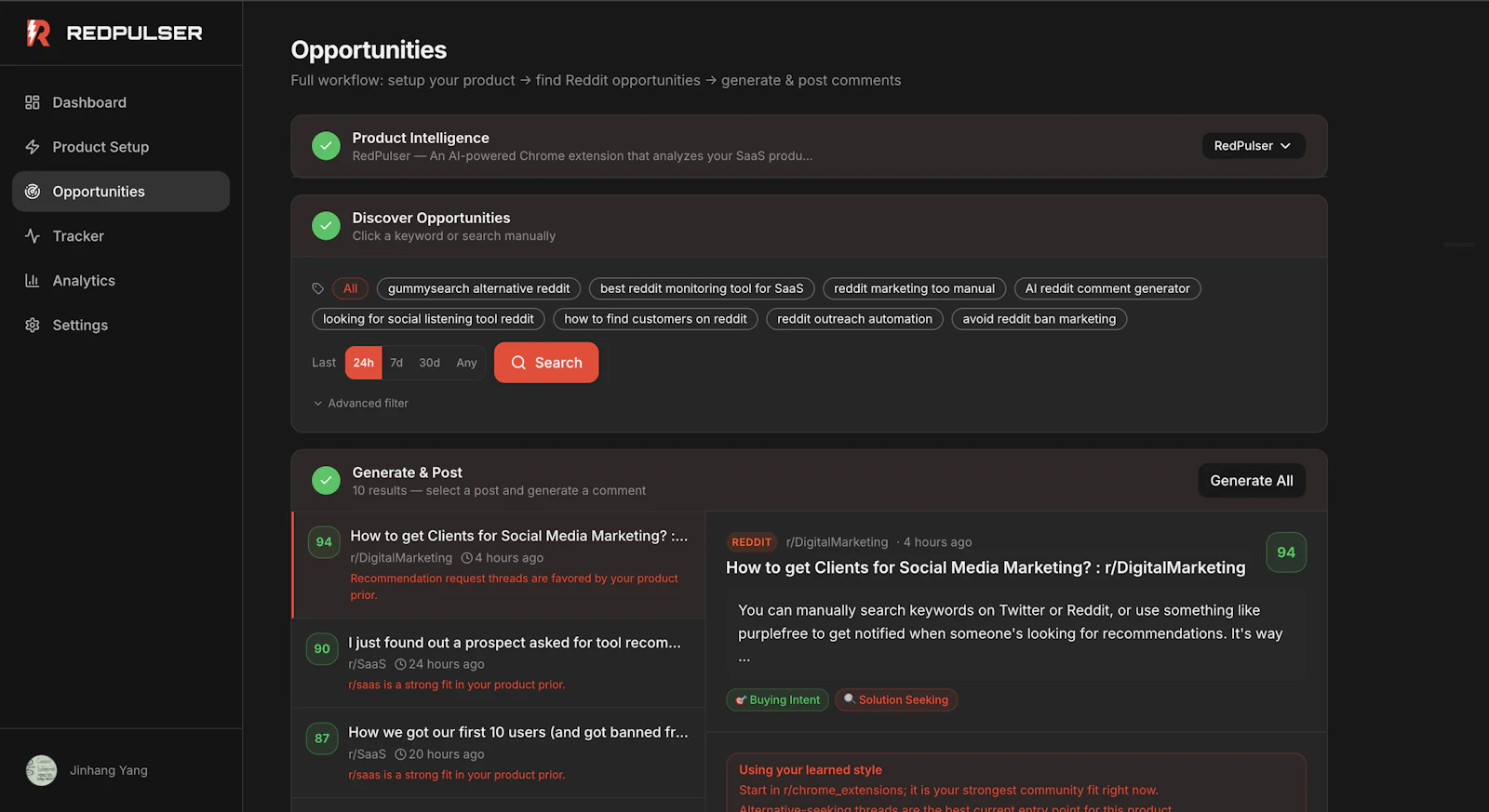 RedPulser screenshot 5