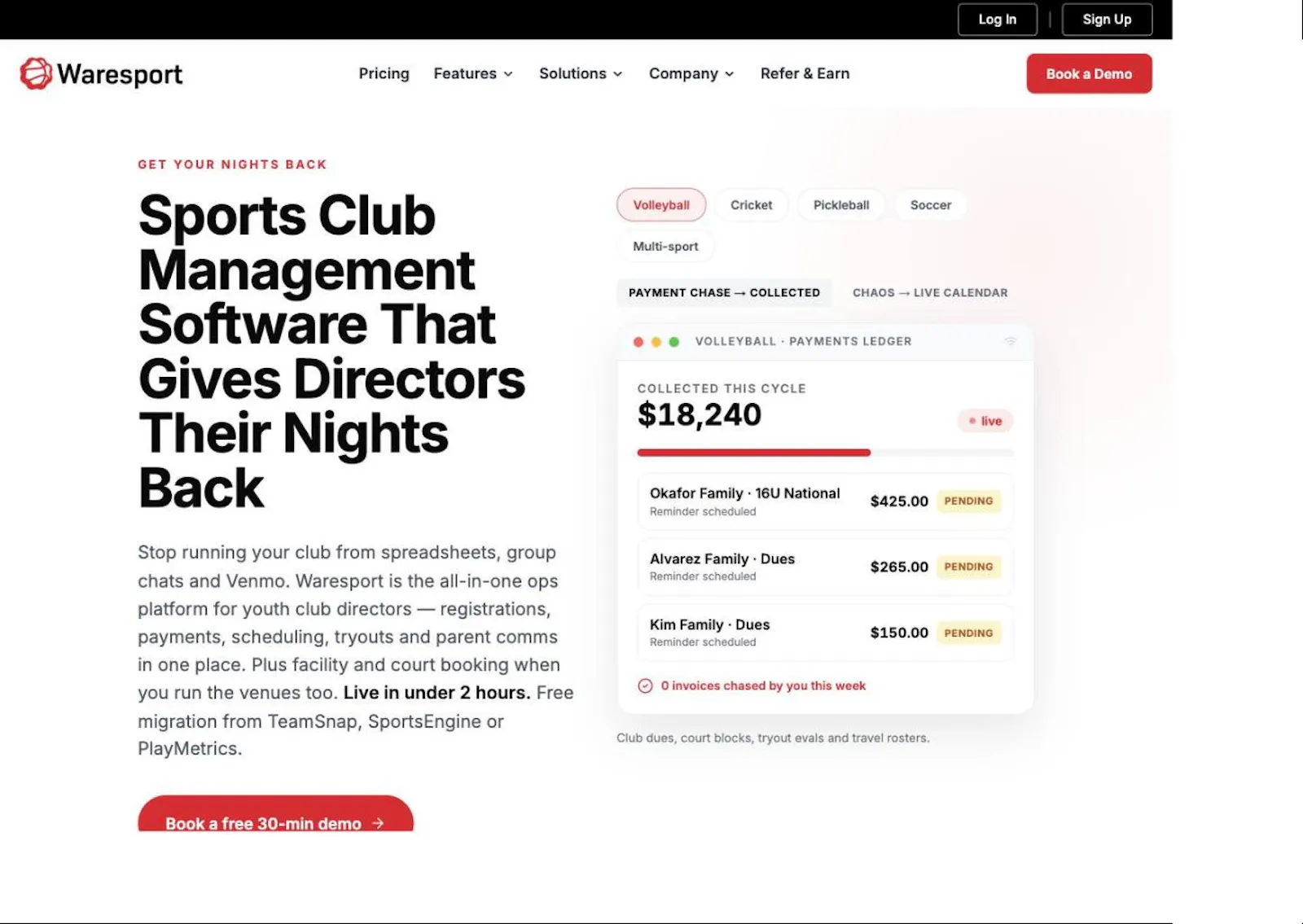 Waresport screenshot 3