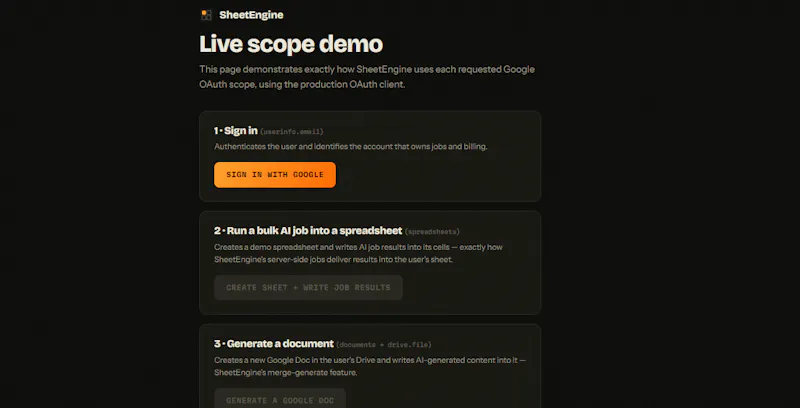 SheetEngine screenshot 3
