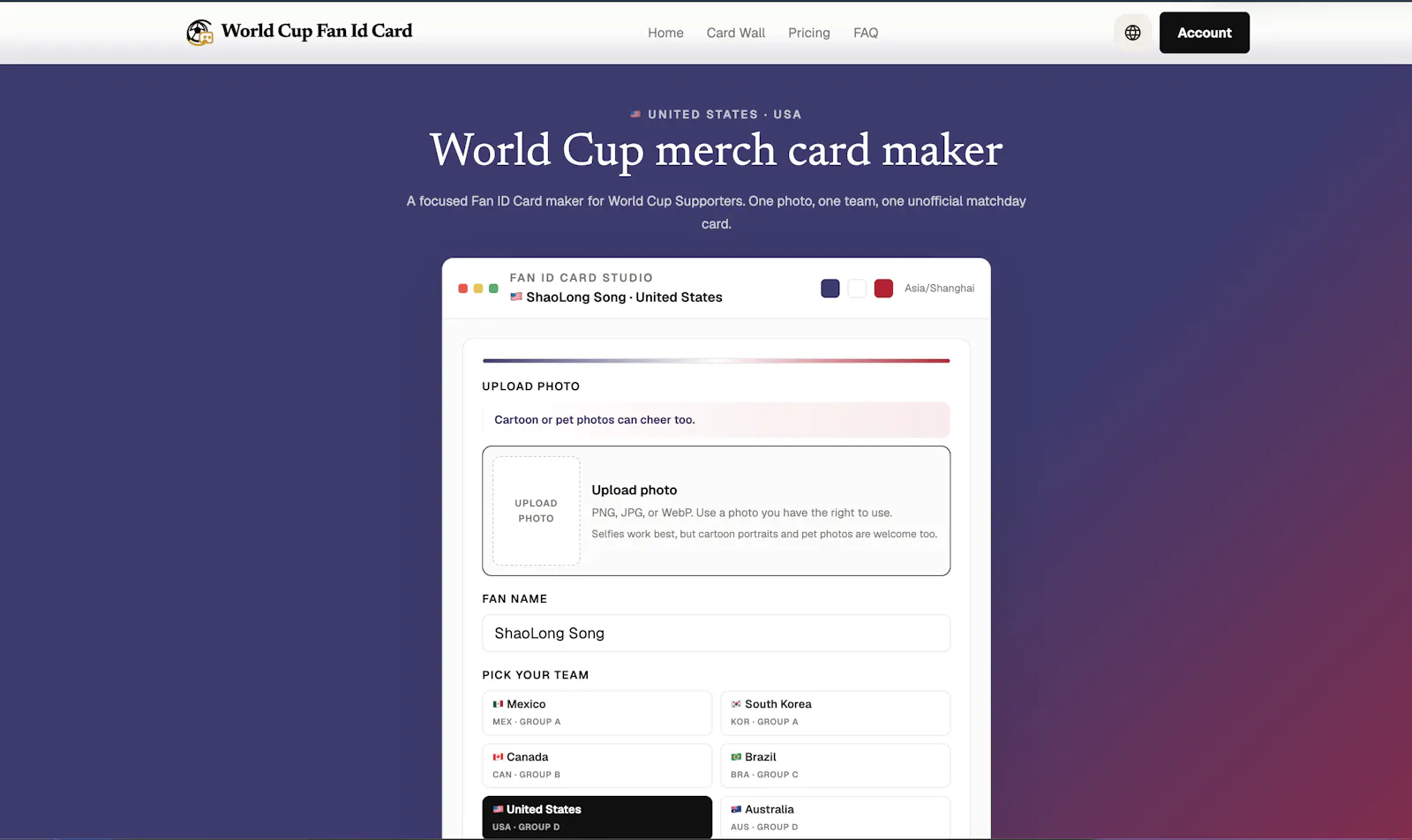 World Cup Fan Id Card screenshot 3
