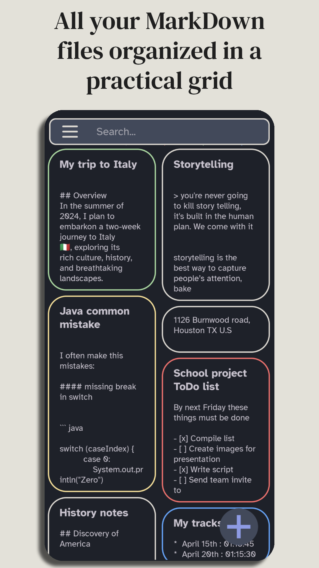 PocketMark MarkDown editor media 2