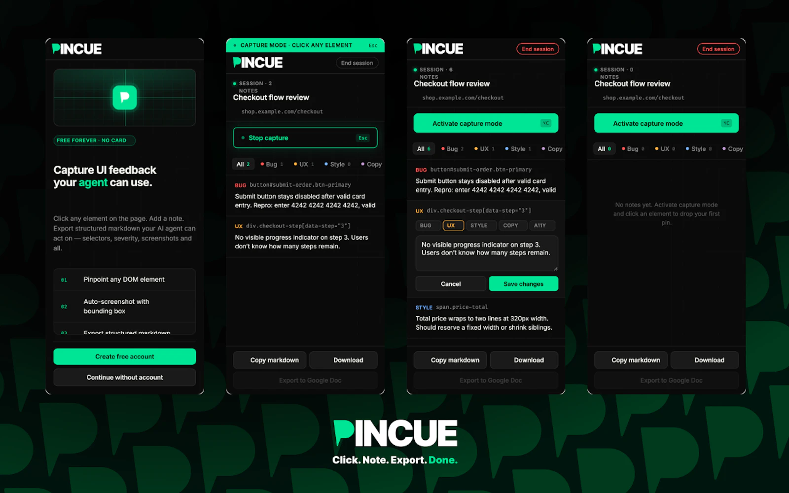 Pincue screenshot 3