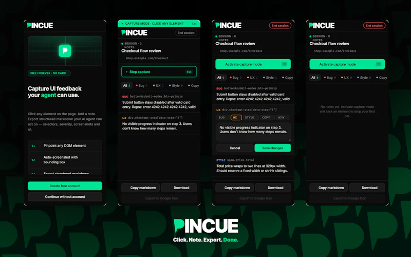 Pincue screenshot 3