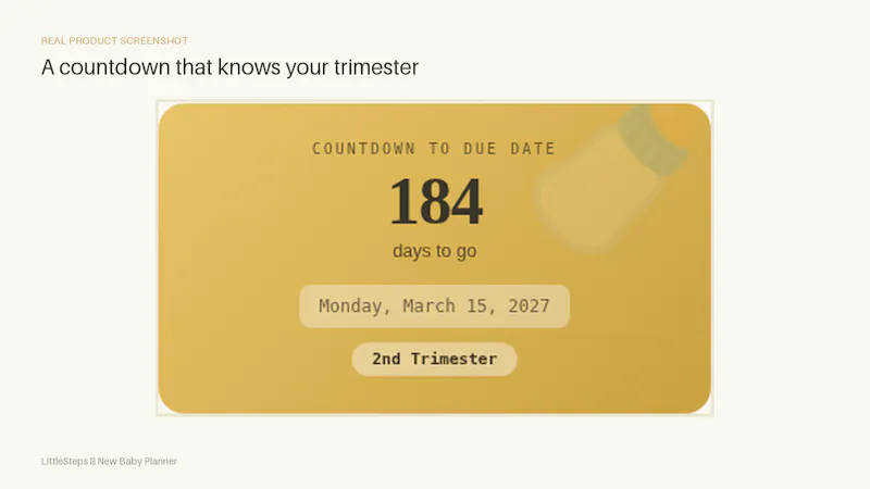 LittleSteps — New Baby Planner screenshot 1