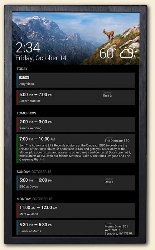 DAKboard Wall Display gallery image