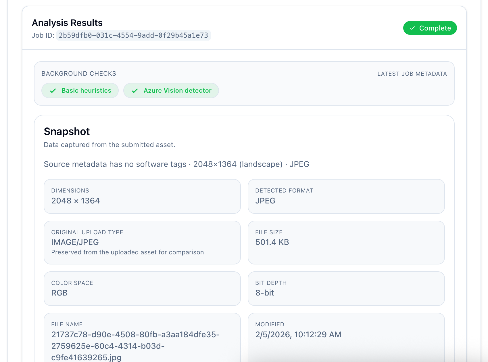 Image Analyze gallery image