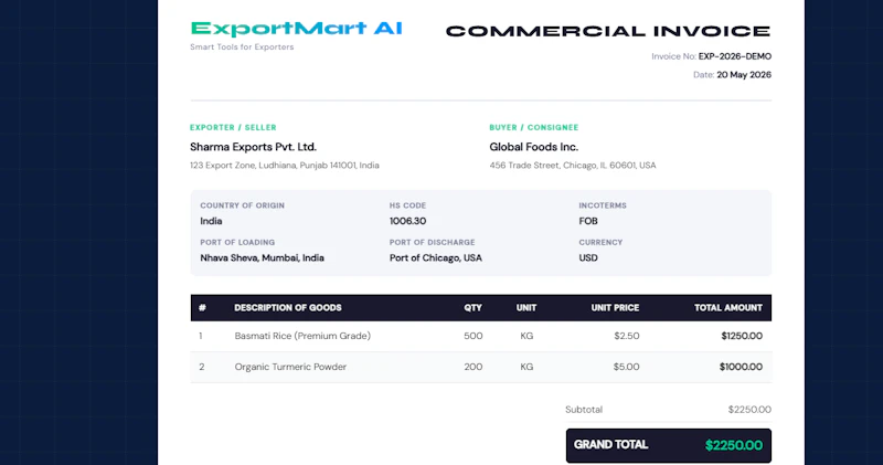 ExportMart AI screenshot 2