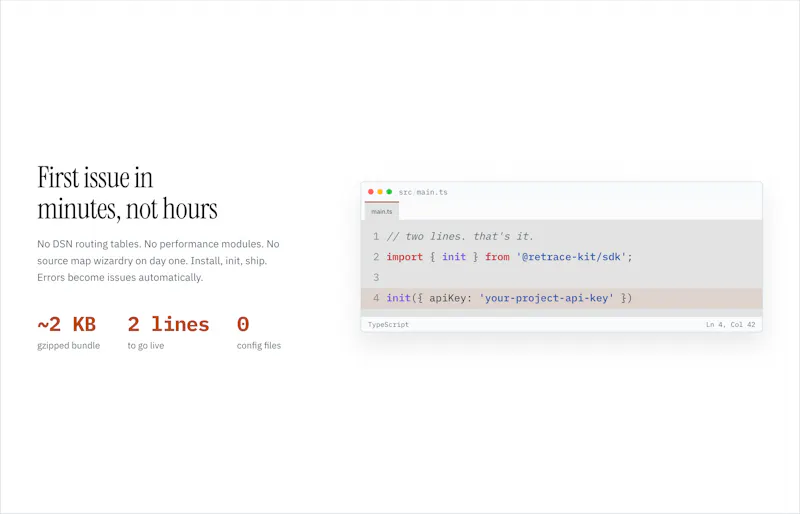 RetraceKit – Error Tracking platform screenshot 5