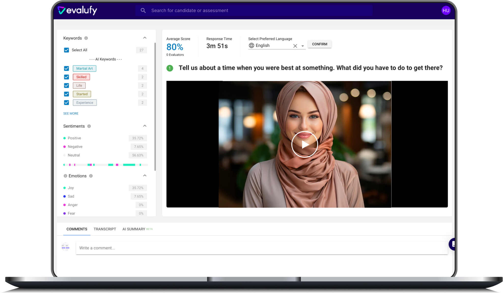 Media Evalufy AI Assessment - 1# Assessment Platform MENA: Meeting People, not just CVs 4