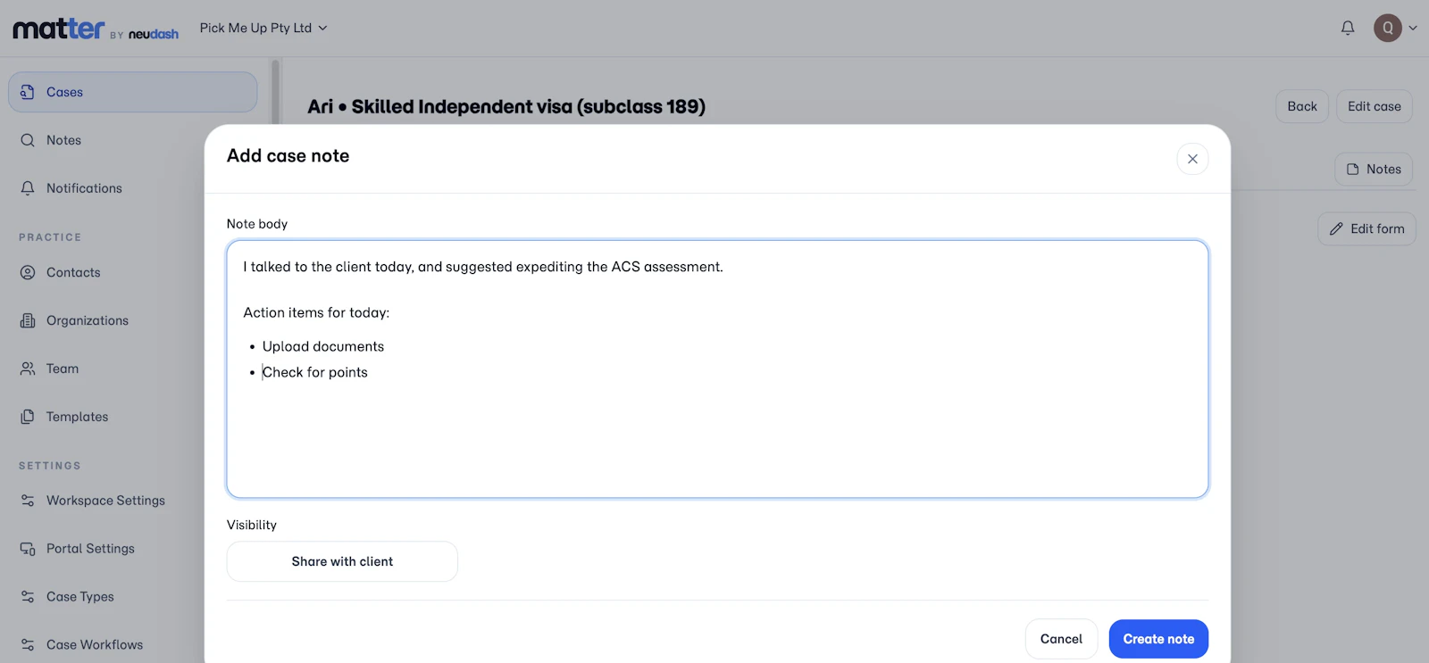 Matter for Immigration screenshot 3