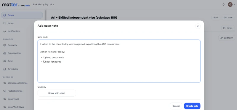 Matter for Immigration screenshot 3