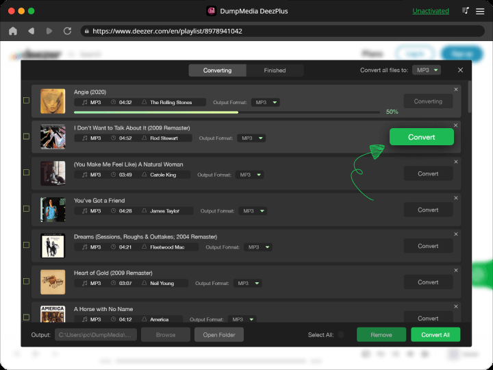 dumpmedia deezplus - ดาวน์โหลด Deezer Songs to MP3 ในคุณภาพดั้งเดิม 100% media 3