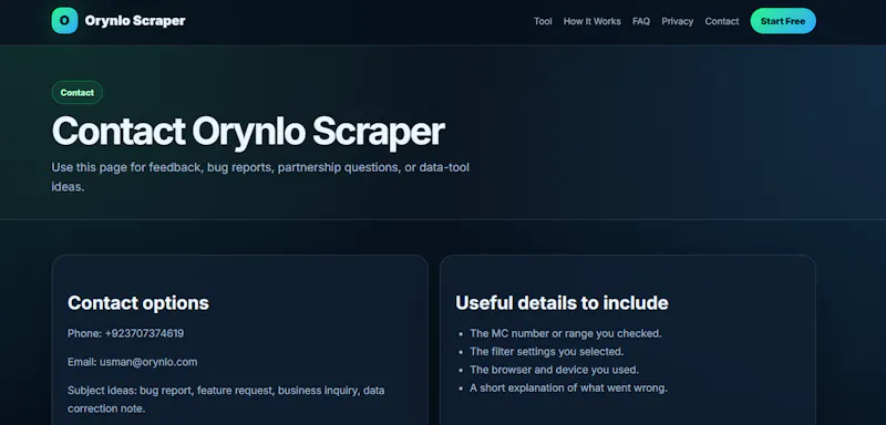 Orynlo Scraper screenshot 3