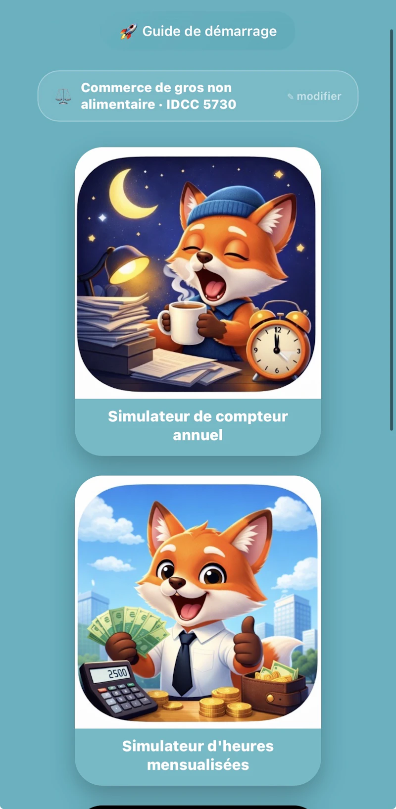 simulateur heures sup France screenshot 1