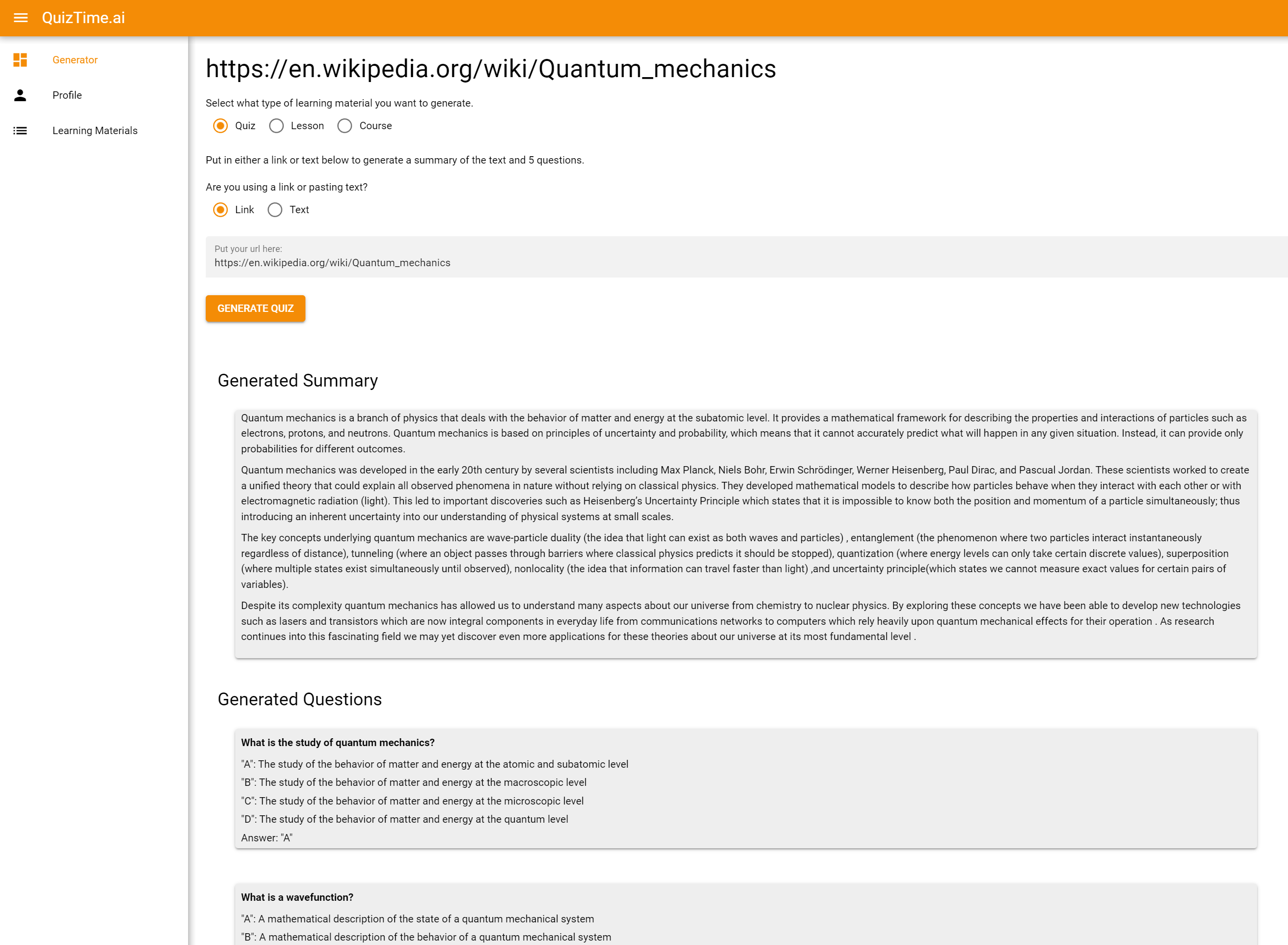 QuizTime.ai - Daha az çalışın.Daha fazla bilgi edin. medya 1