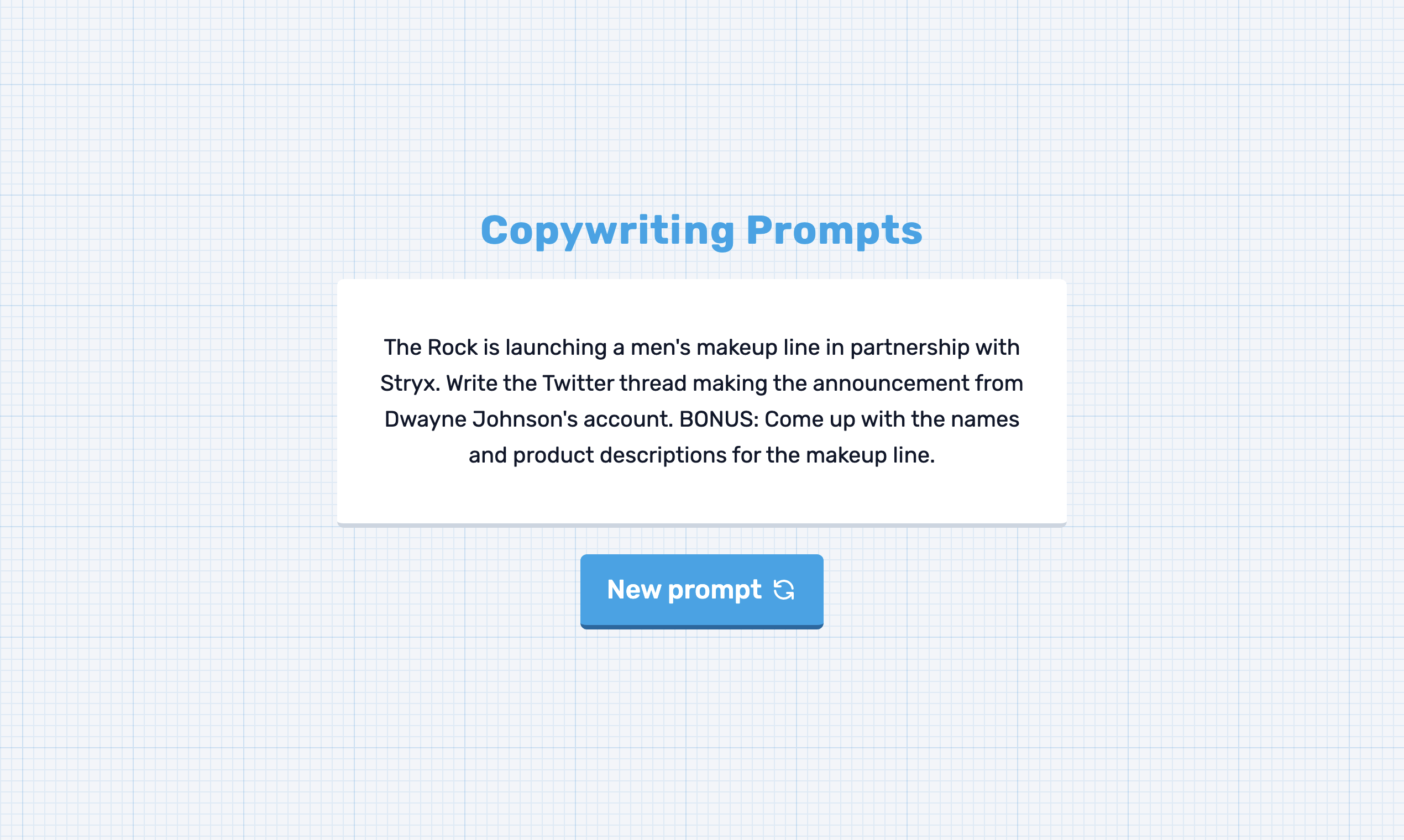 CopywritingPrompts.com - Практикуйте копирайтинг с новыми подсказками и упражнениями ежедневно медиа 4