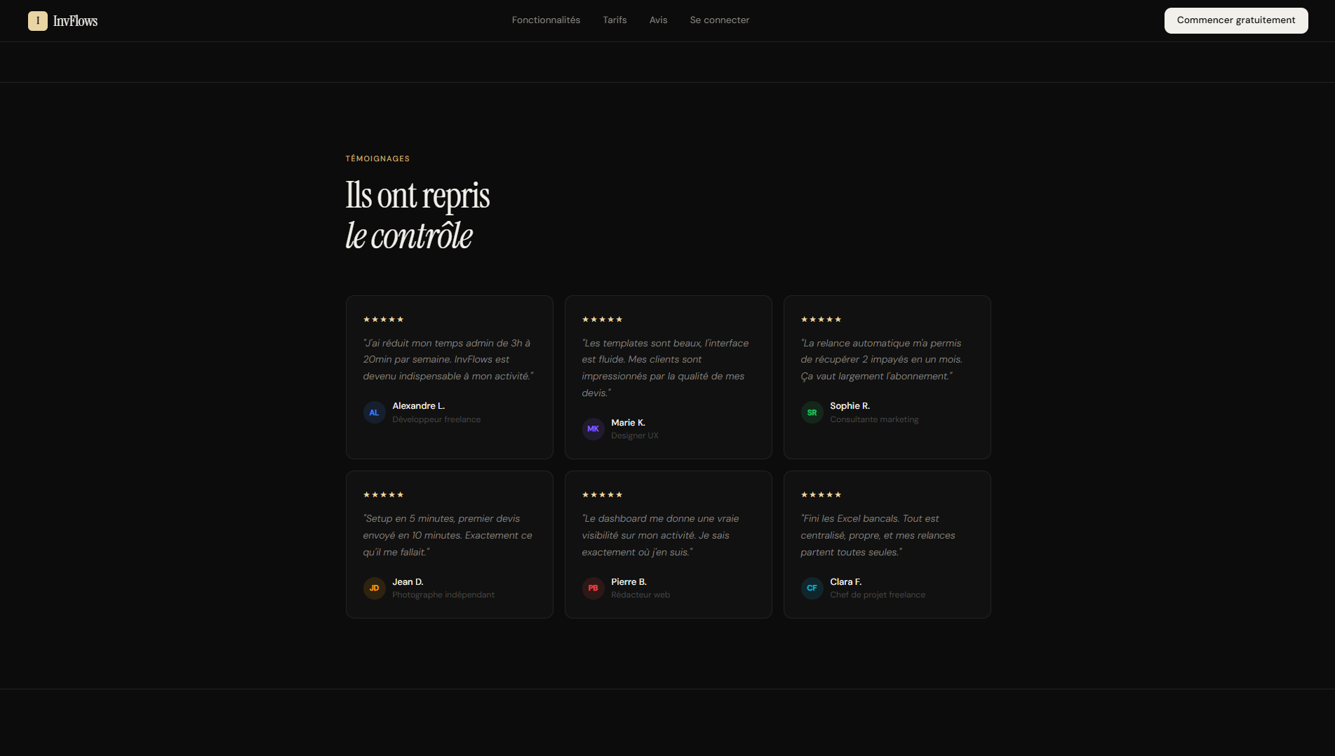 InvFlows La gestion admin des freelances gallery image