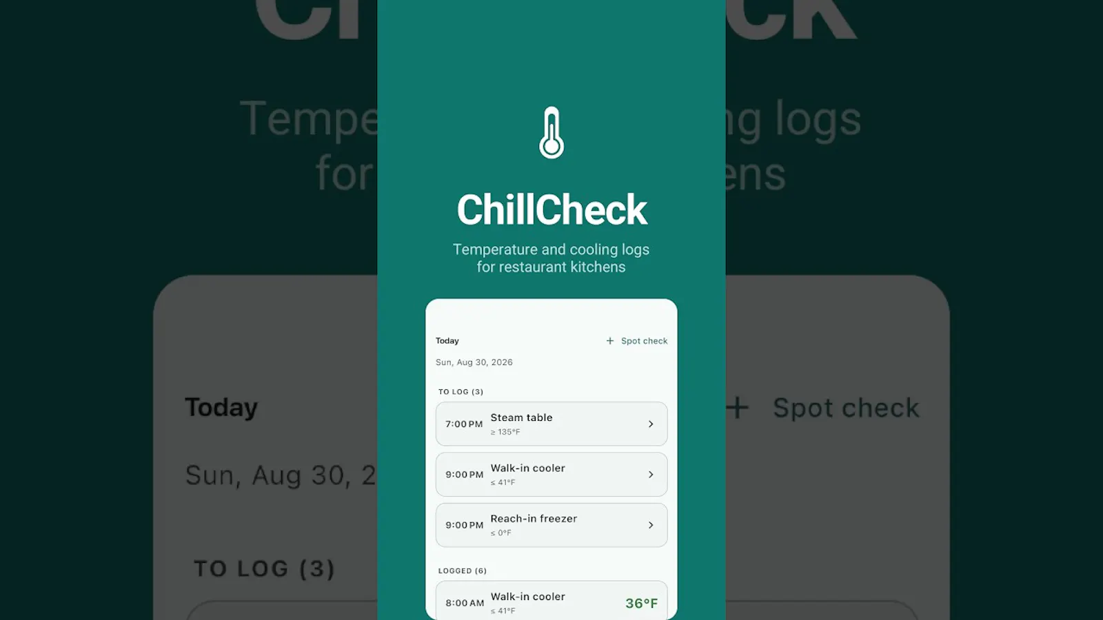 ChillCheck: Temperature Log screenshot 1 (video preview)