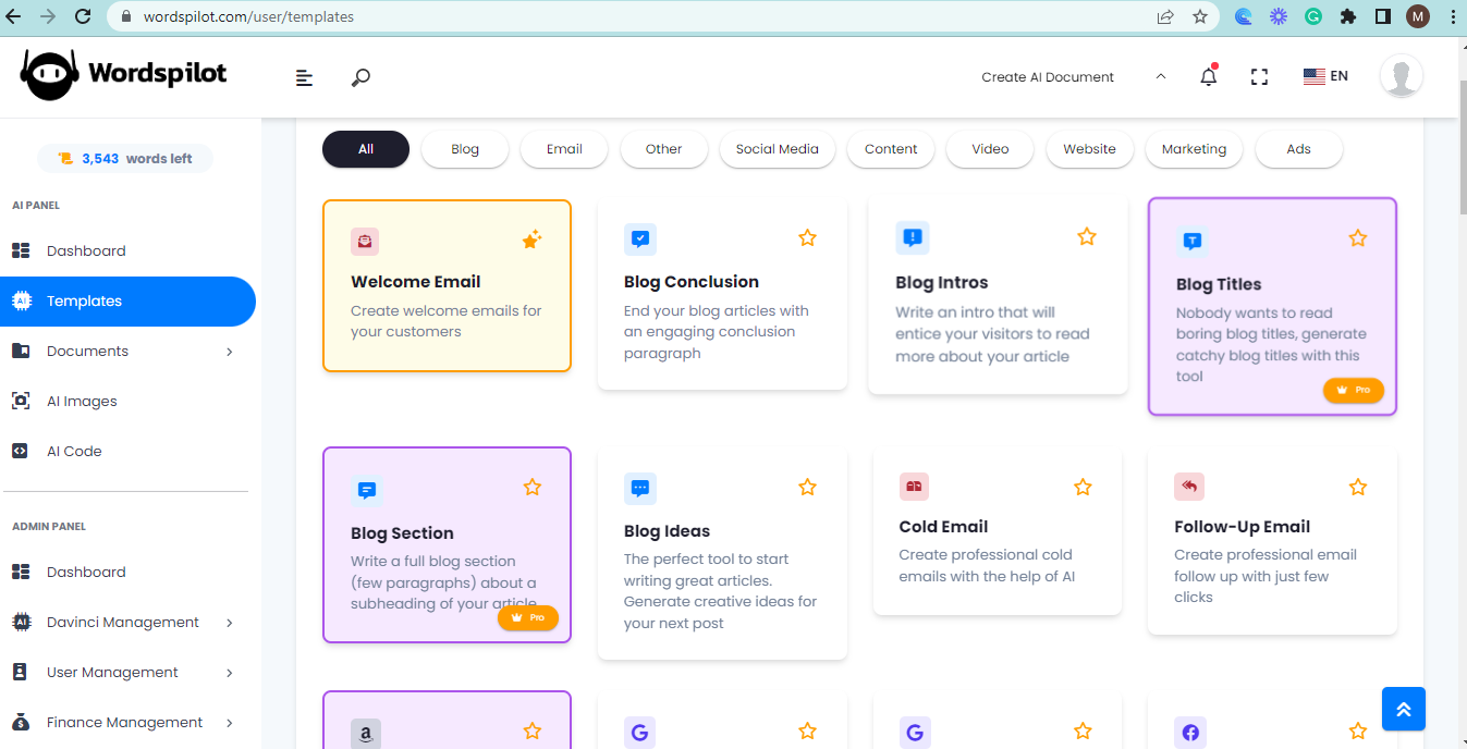 Wordspilot media 3