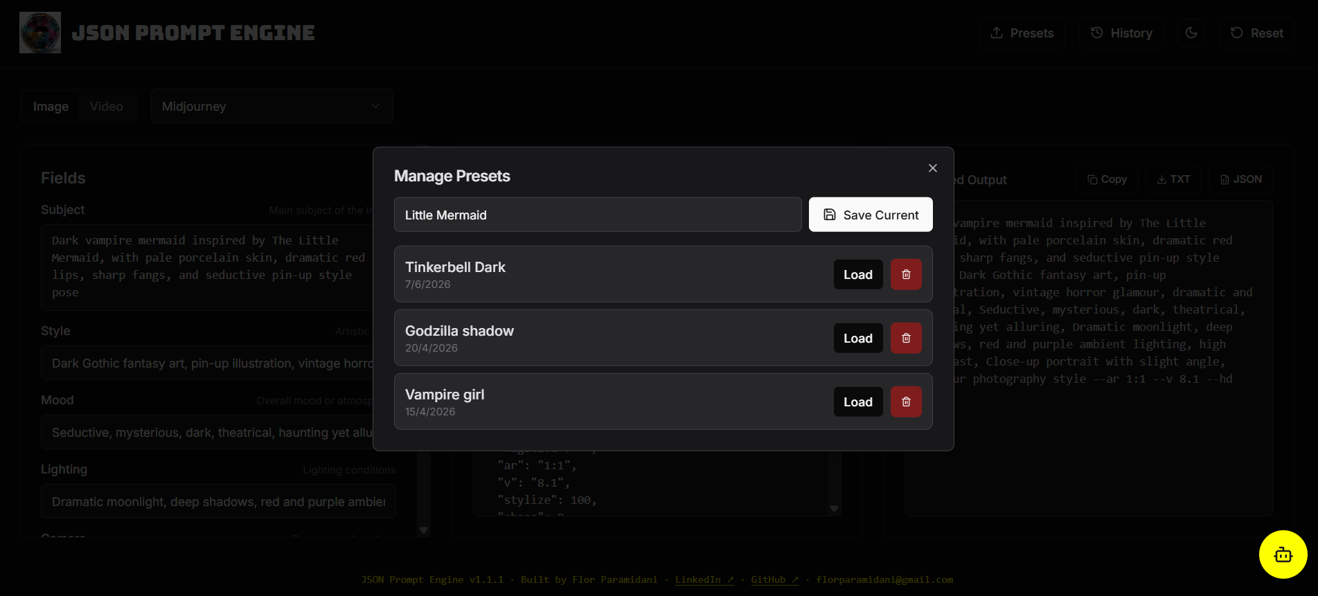 JSON Prompt Engine gallery image
